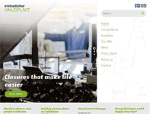 Tablet Screenshot of emballatorvaxjo.se